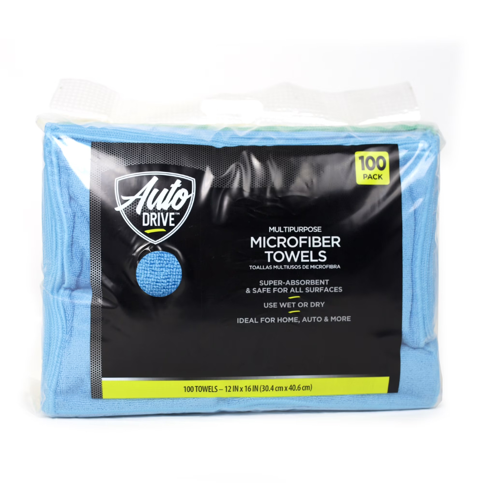 Auto Drive Multipurpose Microfiber Towels, 12" x 16", 100 Pack gallery