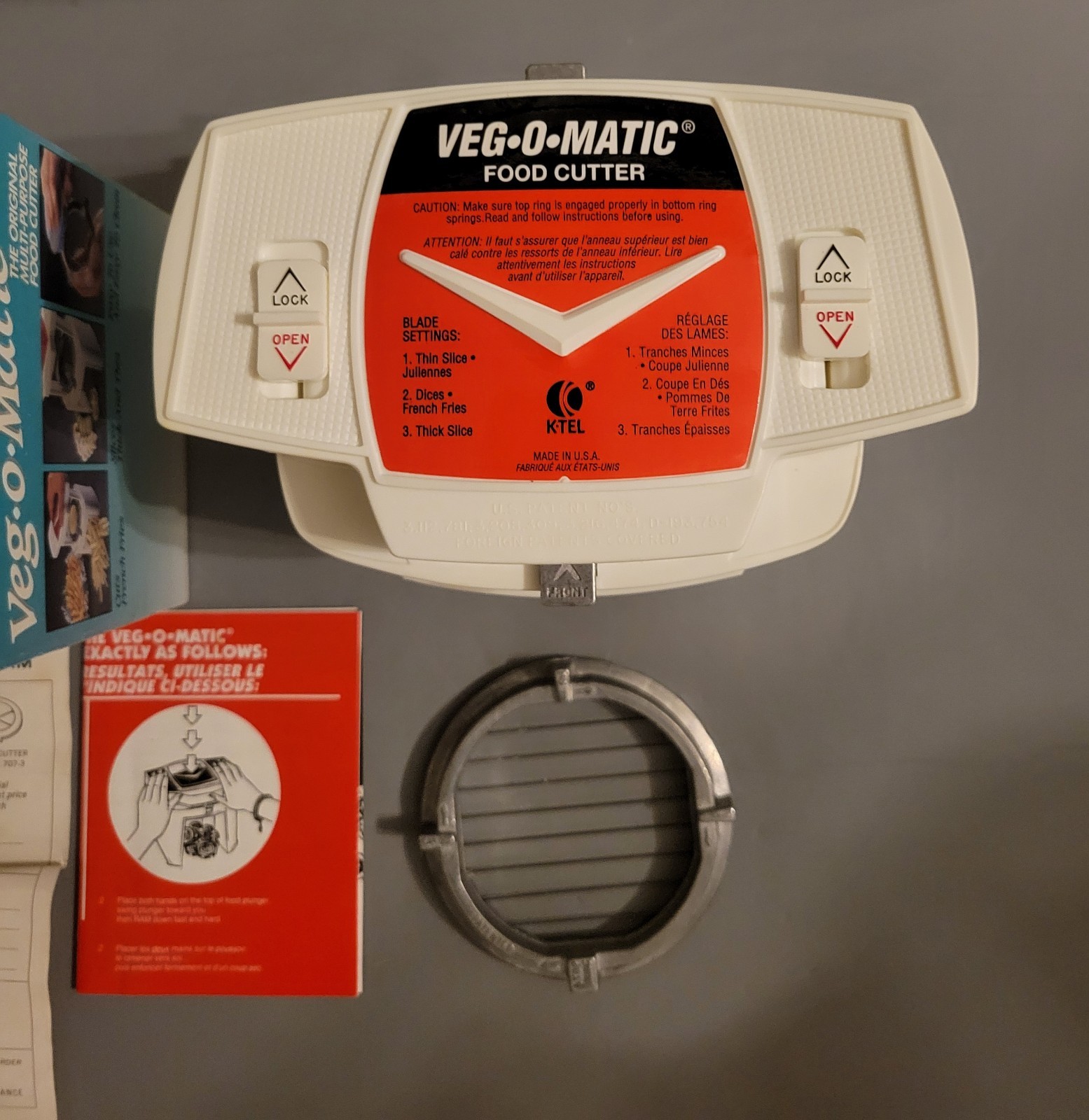 Veg - O - Matic The Original Chopper K-Tel W/manual In Box 2 blades gallery