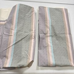 vintage martex pillowcase pair king gray purple stripes blend y2k 90s 80s