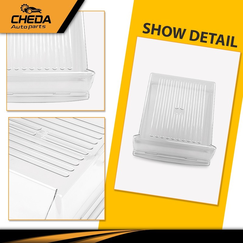 Upper Clear Crisper Pan Drawer Compatible With Frigidaire Refrigerator 240351061 gallery