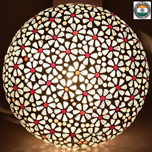 Turkish Mosaic Ceiling Lamp Handcrafted Stained Glass Light Style Design gallery