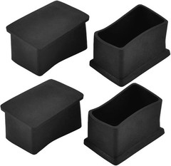 Rubber Rectangle Chair Leg Caps End Pad Feet Cover Furniture Slider Floor Pro…
