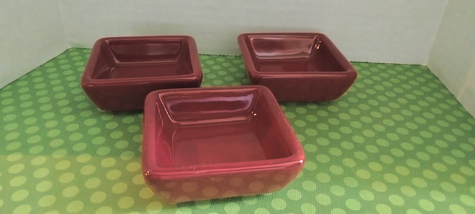 PAMPERED CHEF SIMPLE ADDITIONS CONDIMENT PETITE SQUARES SET OF 3 gallery