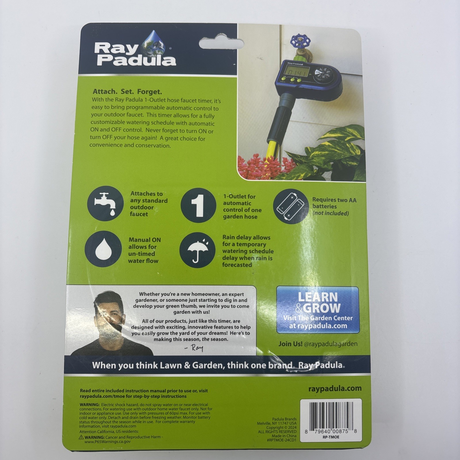Programmable Outdoor Faucet Hose Timer Fully Customizable Watering Schedule NEW gallery