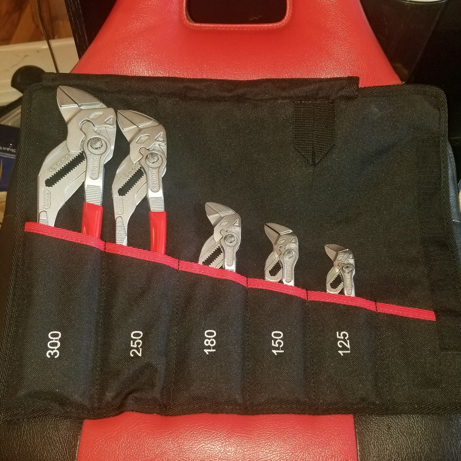 Knipex Pliers Wrench Set With Tool Roll 5 Pieces 00 19 55 S4 gallery