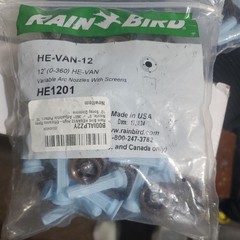 Rain Bird HEVAN12 High Efficiency Variable Arc Nozzle 10 to 12 foot Bag of 25