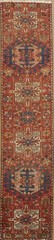 Authentic 8 ft Runner Rug 2×8 Wool Handmade Geometric Hallway Semi-Antique Rug