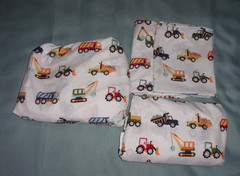 Work Trucks Full Size 4 Piece Sheet Set 81″ x 96″ Very Good