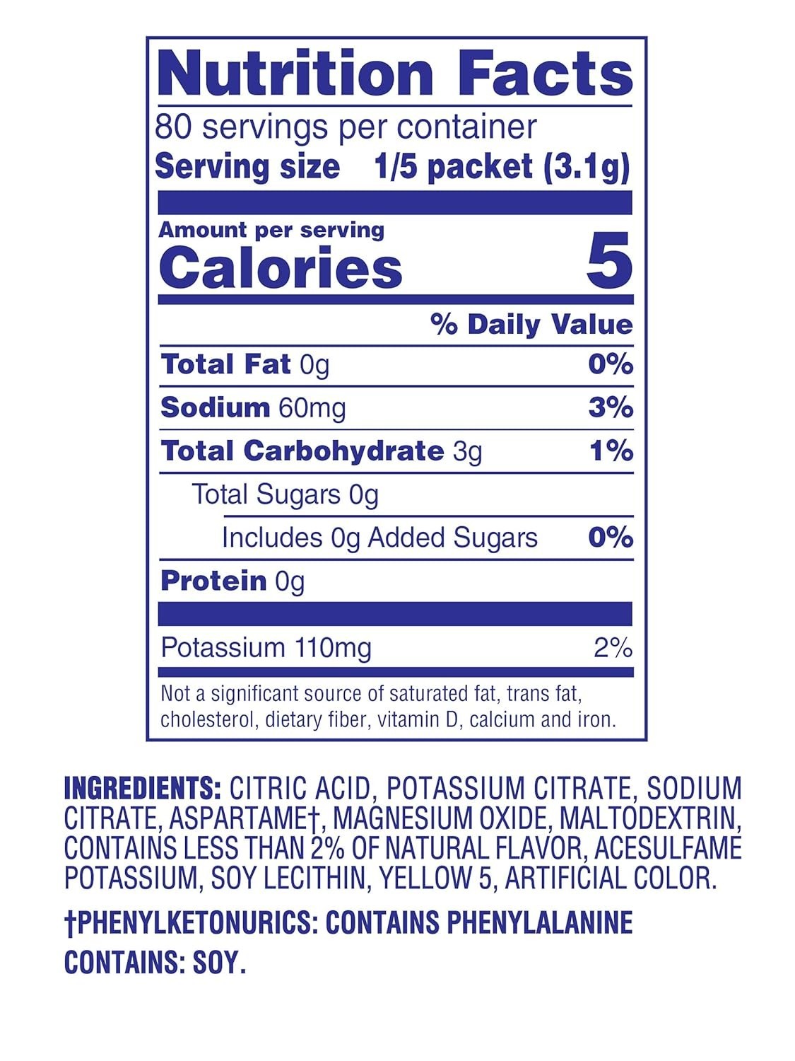 Crystal Light Natural Lemonade 16 Pitcher Packs Makes 32 Quarts- Pack of 1 - NEW gallery