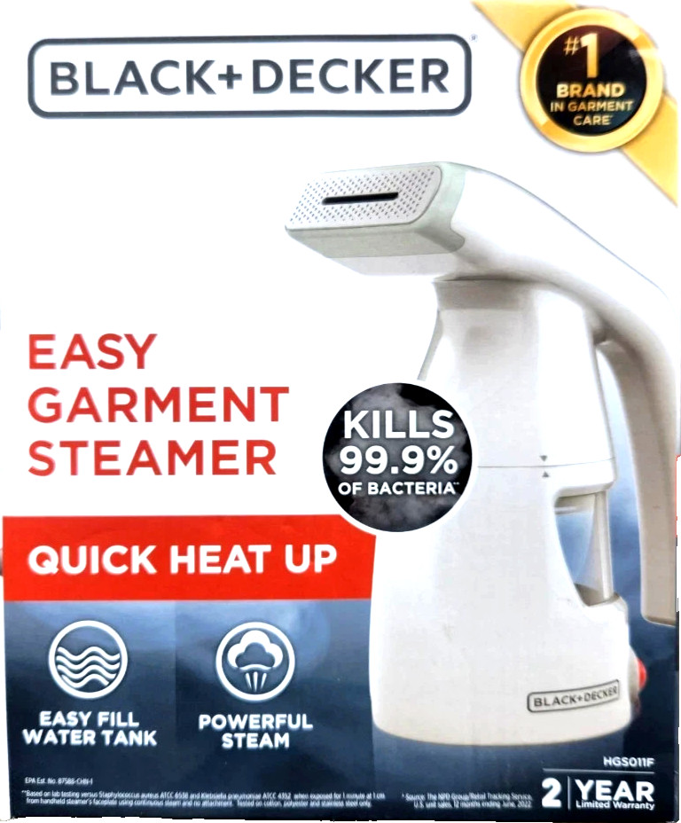 BLACK+DECKER Easy Garment Steamer NEW gallery