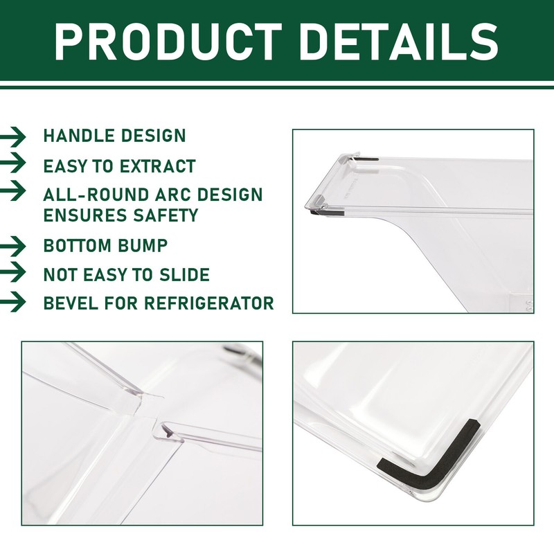 Crisper Drawer Pan Compatible with Frigidaire Refrigerator 240337103 ( 2 Pack ) gallery