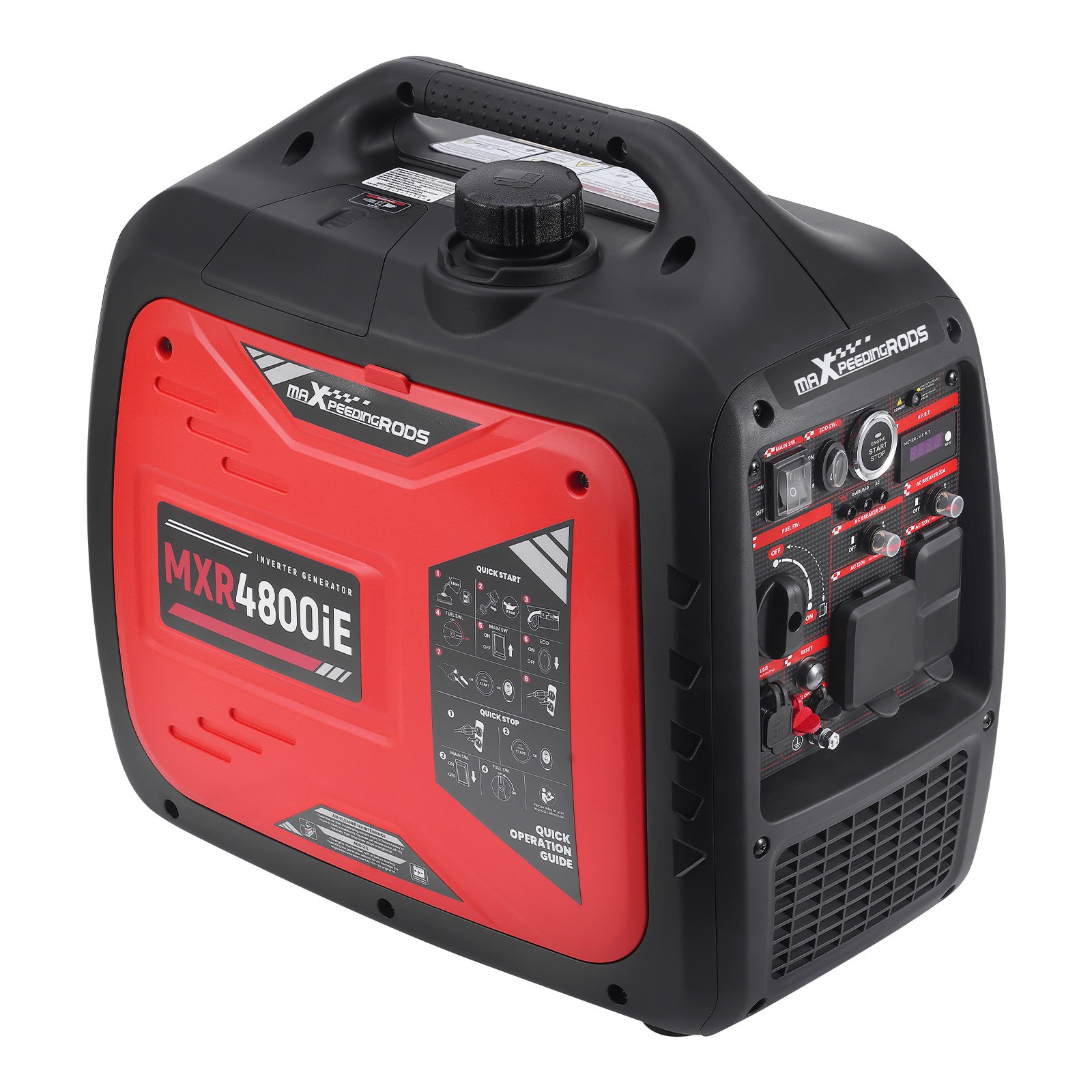Portable Inverter Generator Gas Powered 3800W Digital Display USB Electric Start gallery