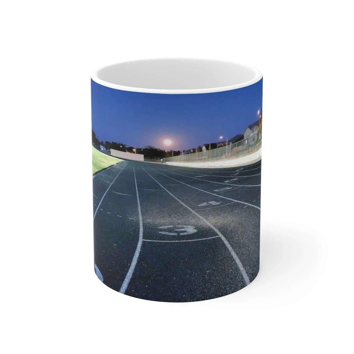 White Ceramic Mug "Quarter Mile Track " (11oz or 15oz) gallery