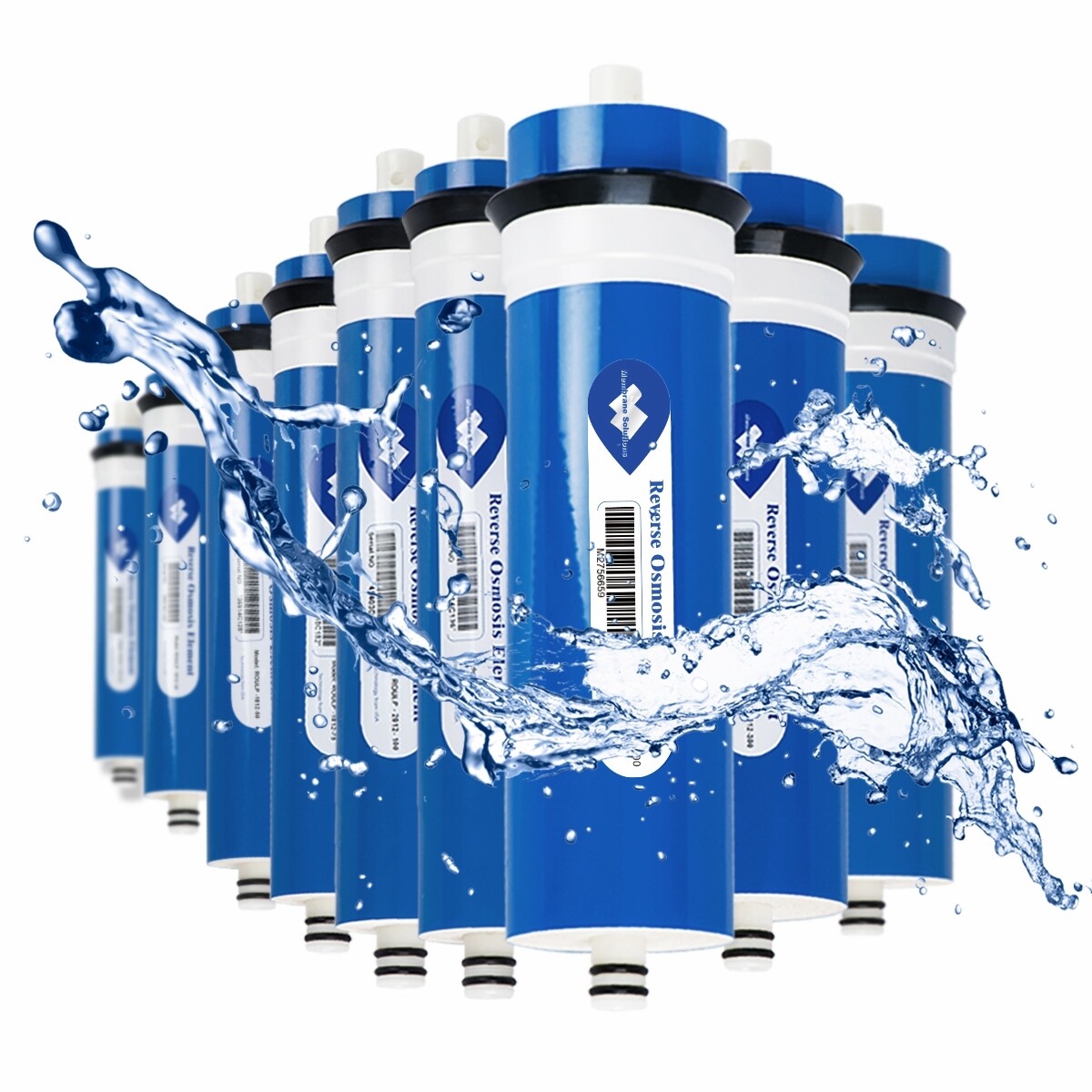 36/50/75/100/150/400/500/600 GPD Reverse Osmosis RO Membrane Water Filter 2" 3" gallery