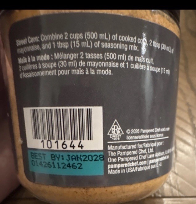 2 X Pampered Chef STREET CORN Seasoning Mix Kosher Dairy 101644 Exp JAN2028 gallery