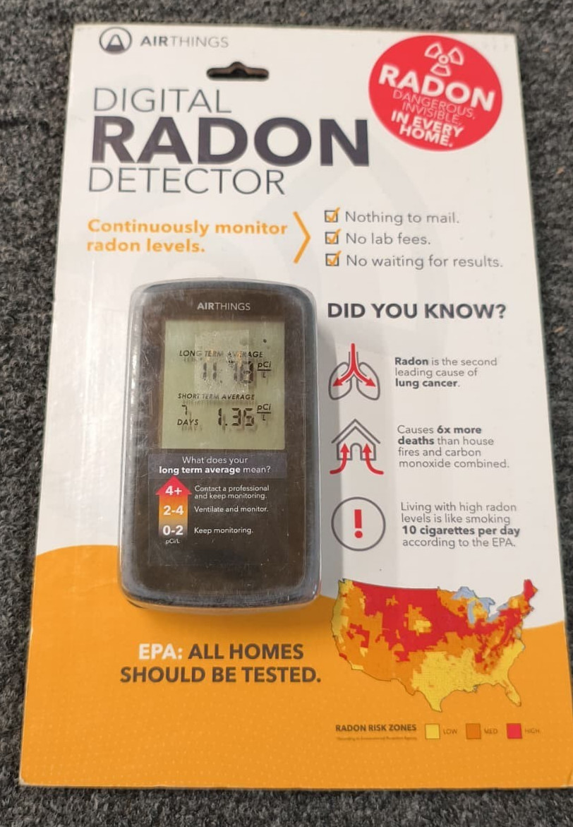AirThings Portable Handheld Digital RADON Detector! 2350 Home Basement- New , A3 gallery