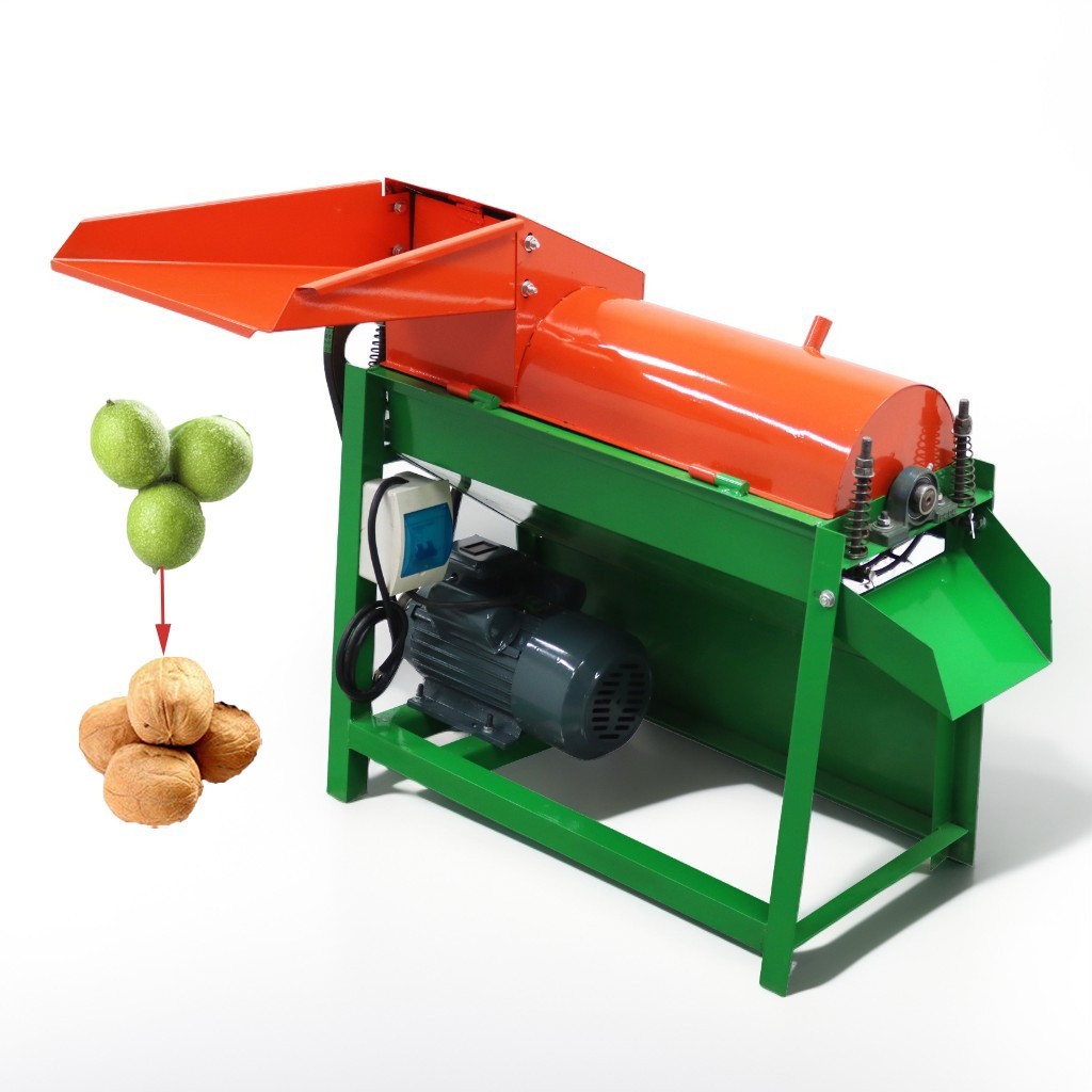 Fresh Green Walnut Peeling&Cleaning Machine Green Walnut Sheller 220V 1000Kg/h gallery