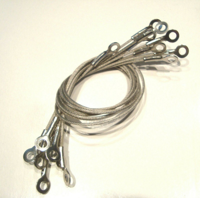 Vinyl Coated Cable Length with Eyelets Cable 1.5mm or 2.0mm Single/Double Eye gallery