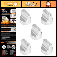 Gas Stove Control Knobs Replacement Parts for Whirlpool W11239985 & W10850015 –