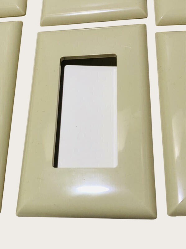 Quiet Switch Plate Covers Qty 10 Outlet Rocker Off White Beige Mobile Home Parts gallery