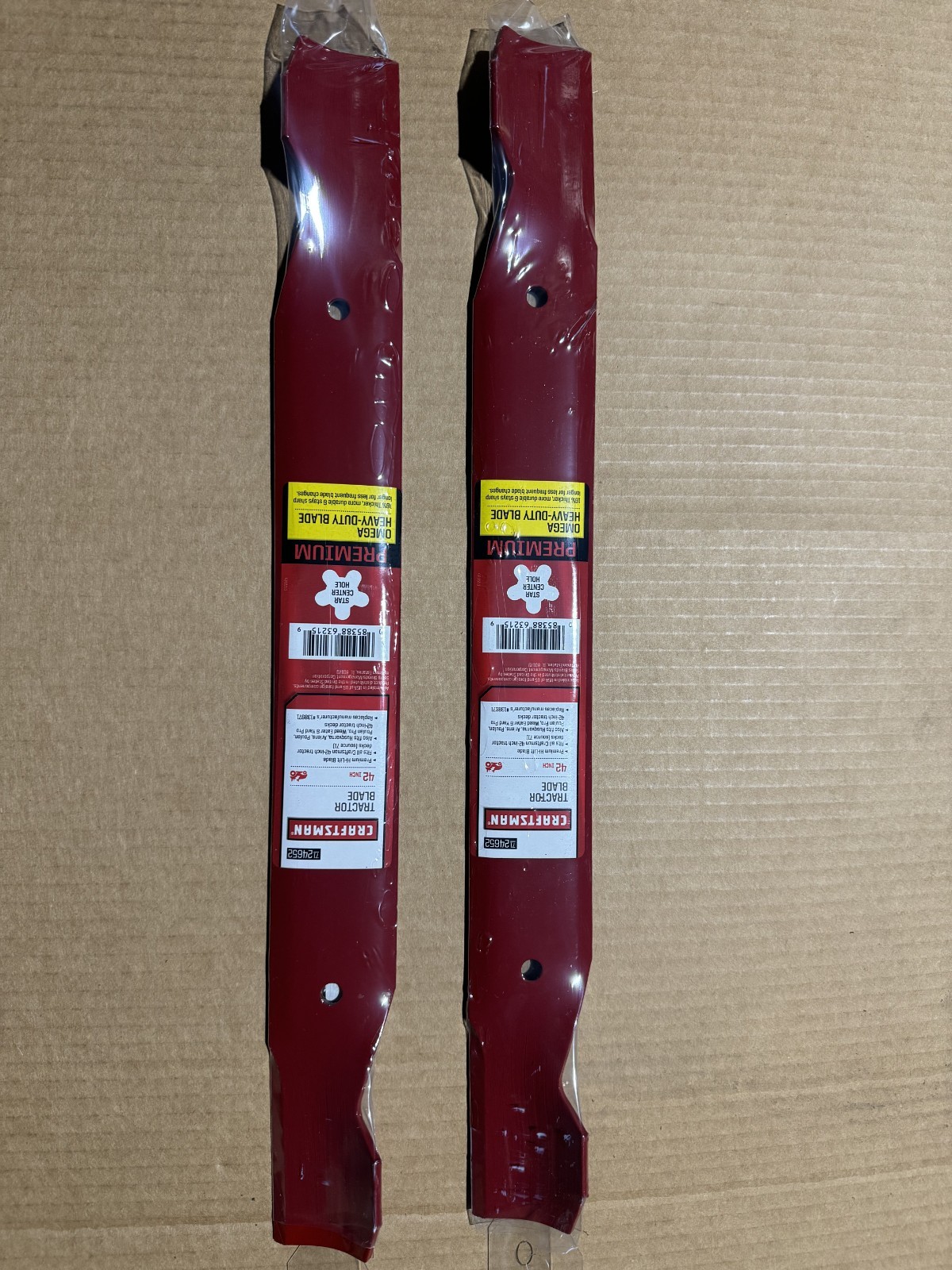 2 CRAFTSMAN 42" LAWN MOWER BAGGING BLADES 138971 134149 532138971 HUSQVARNA POUL gallery