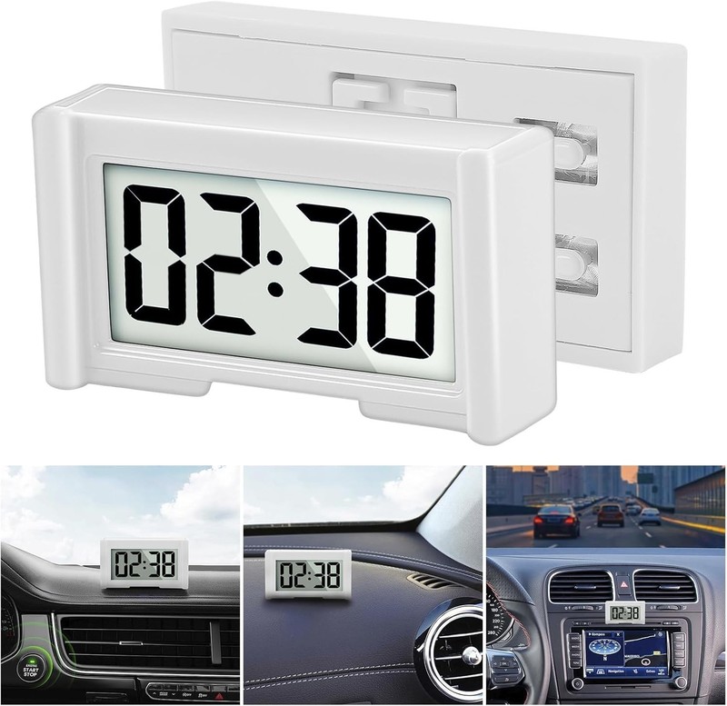 Vehicle Dashboard Clock - Compact, Lightweight with Stopwatch Feature gallery
