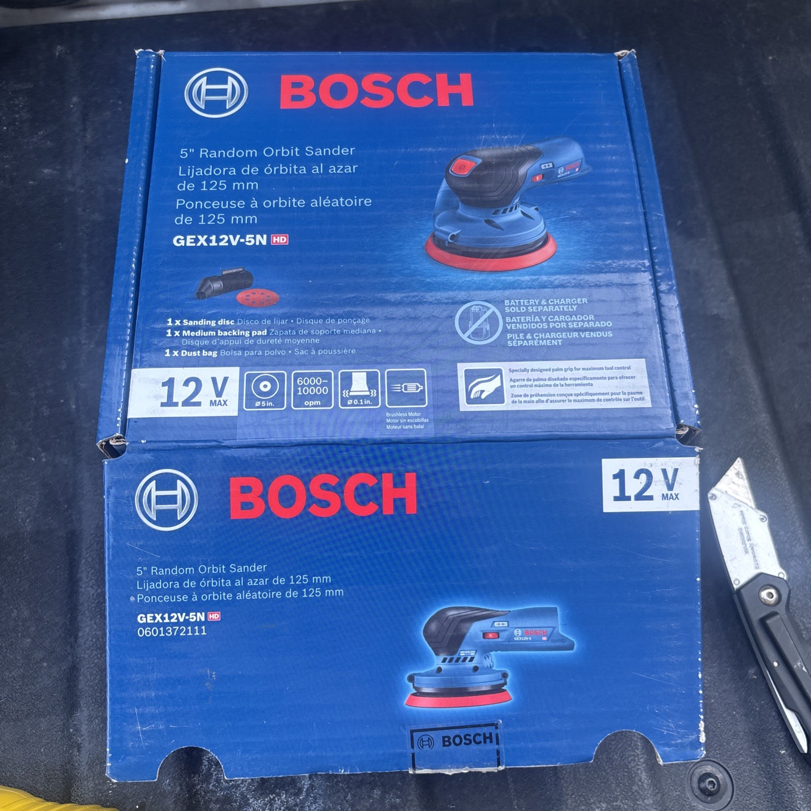 BOSCH GEX12V-5N 12V MAX 5 in Brushless Random Orbit Sander (BARE TOOL) gallery
