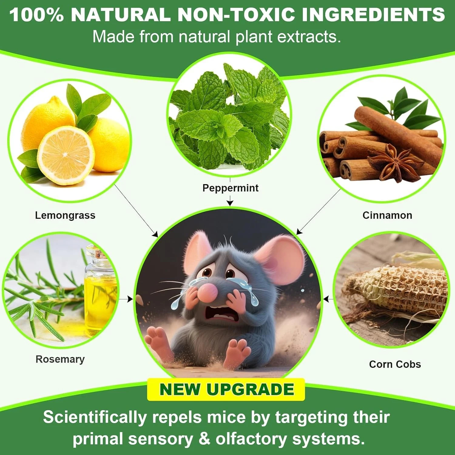 Mouse Rodent Repellent, 32 Pack Peppermint Oil to Repel Mice and Rats– Works for gallery