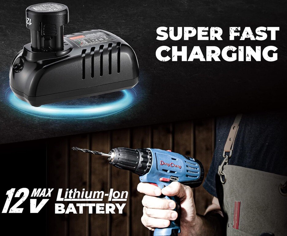 DongCheng 12V Lithium Ion Battery Charger, 40 Minutes Rapid Charging FFCL 12-4 gallery