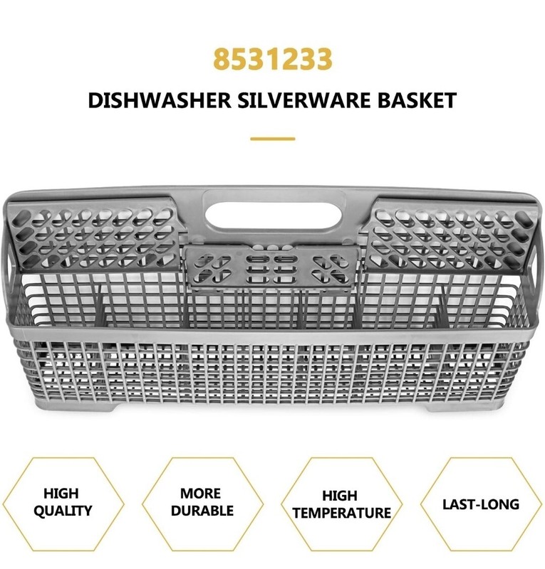 8562043 Dishwasher Silverware Basket Replace Whirlpool for WP8562043 8531233 gallery
