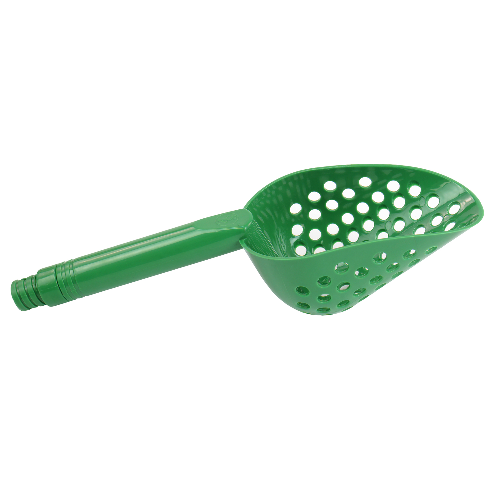 14" Green Plastic Metal Detector Sand Scoop for Gold Prospecting w/ Brass Probe gallery