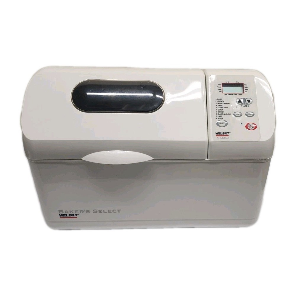 Welbilt Bread Maker Bakers Select ABM-2H22 1-2 LB Loaf Capacity Duel Paddle