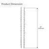 Brixwell JS60 Jalousie Strip Hardware 60" Length 17 Blades Aluminum Pair gallery