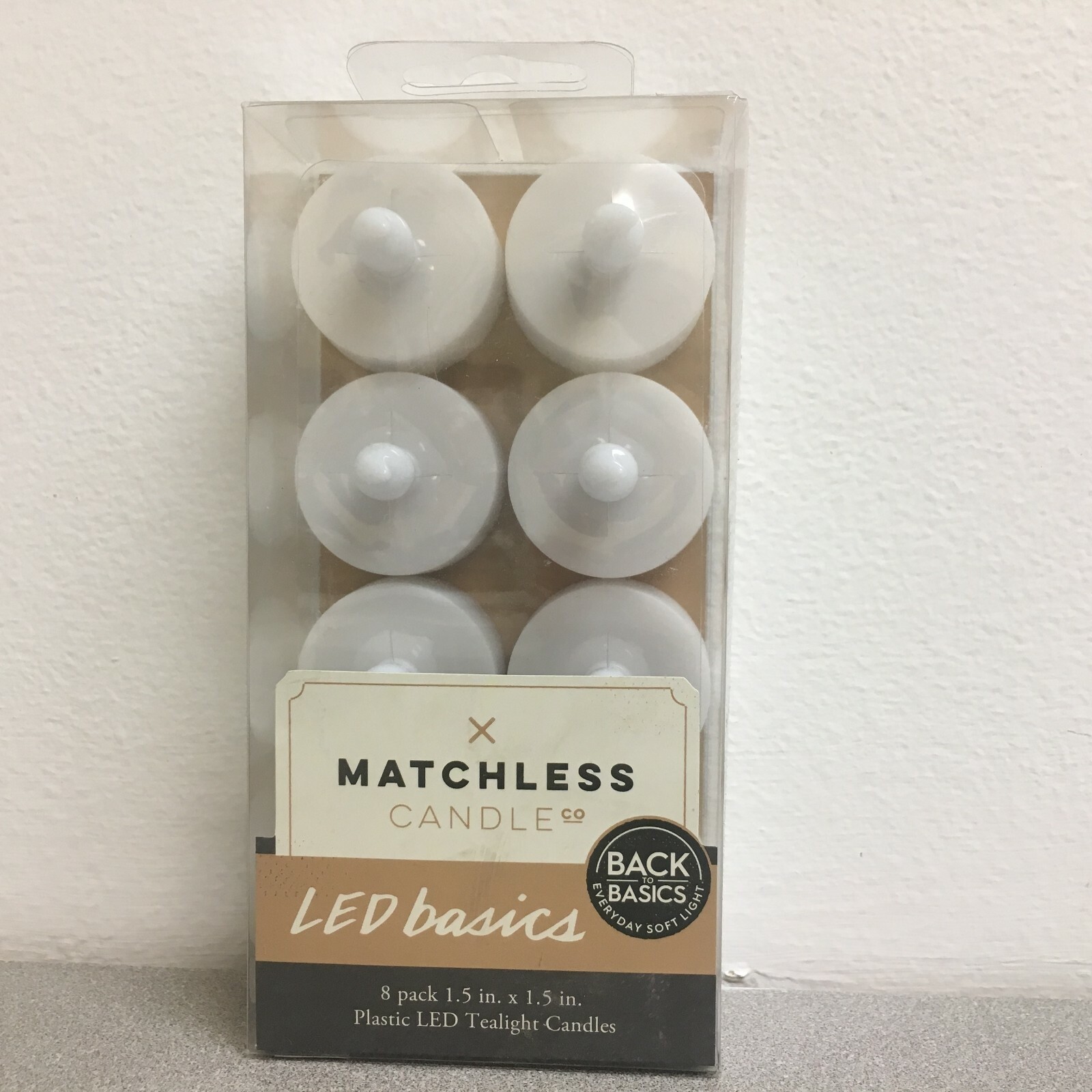 Matchless Ivory No Scent Tealight Flameless Flickering Candle 1.5 8 Pk gallery