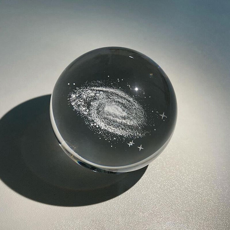 3D Crystal Ball Moon Planet Globe Table Lamp USB LED Night Light Home Decor Gift gallery