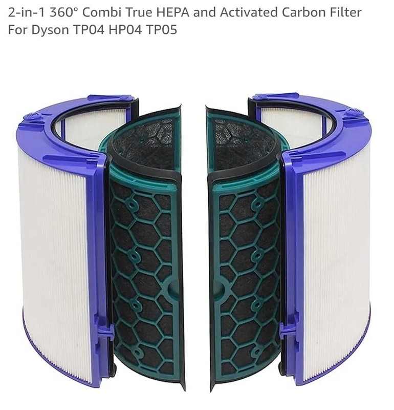 Hepa Activated Carbon Filter Compatible with Dyson TP04 HP04 DP04 969048-01 gallery