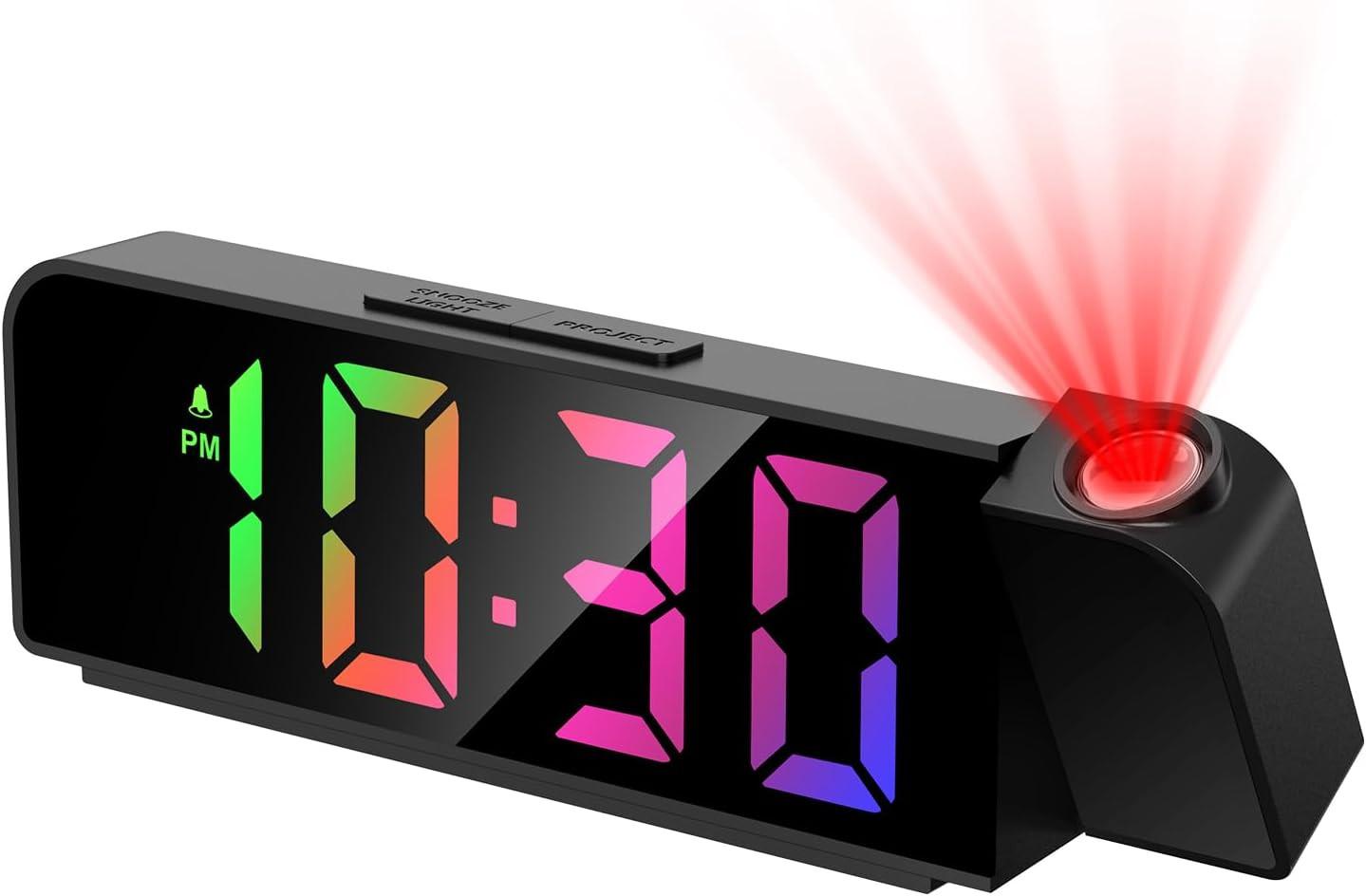 Projection Alarm Clock, Alarm Clocks with Projection on Ceiling with 7.9" Large gallery