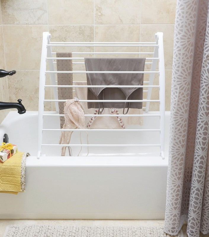 Whitmor Spacemaker Folding Drying Rack - Space-Saving Indoor Laundry Solution gallery
