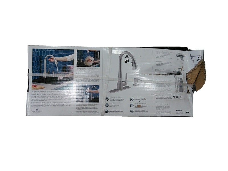 Kohler R32323-SD-VS Touchless Pull-Down Kitchen Faucet with Soap Dispenser -... gallery