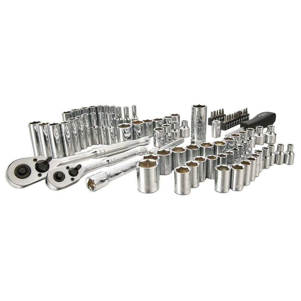 SAE Metric Mechanics Tool Set 85-Piece Ratchet & Socket Sets 1/4 in. and 3/8 in gallery