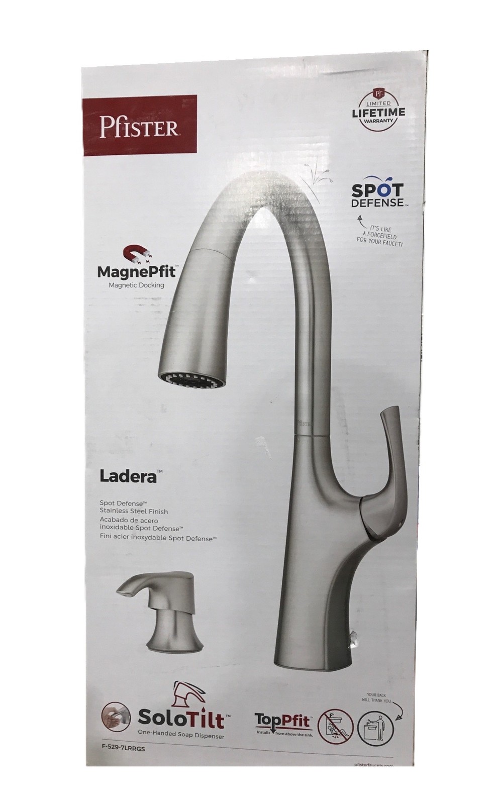 Pfister Ladera Single-Handle Pull Down Sprayer Kitchen Faucet Stainless Steel gallery