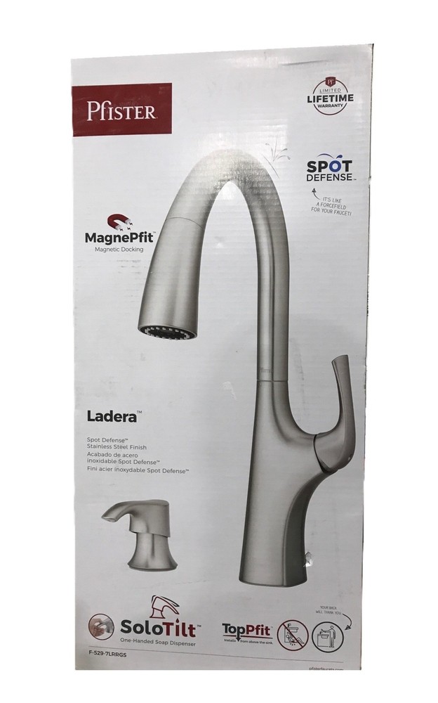 Pfister Ladera Single-Handle Pull Down Sprayer Kitchen Faucet Stainless Steel