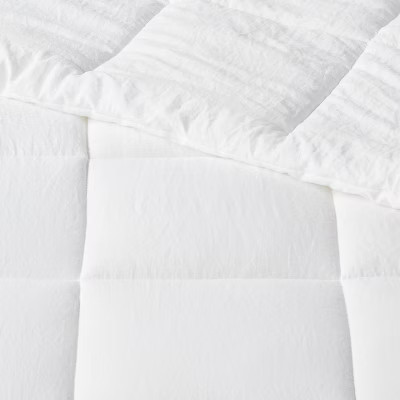 King Down Alternative Washed Microfiber Reversible Comforter White - Room gallery