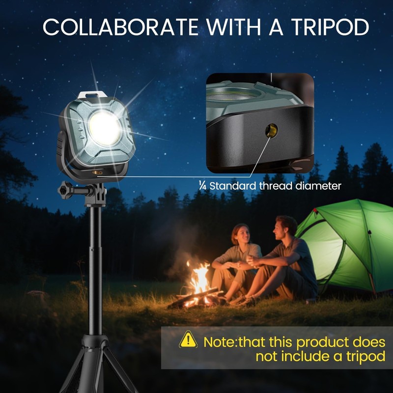 Rechargeable Work Light Mini, 500 Lumens 1200 mAh Magnetic Led Portable Lamp,... gallery