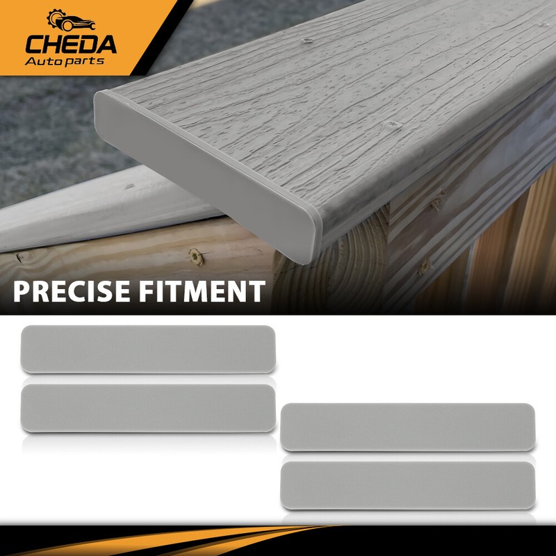 4 Pack Composite Decking boards End Cap Set Kit 5.5” Multi Colour gallery