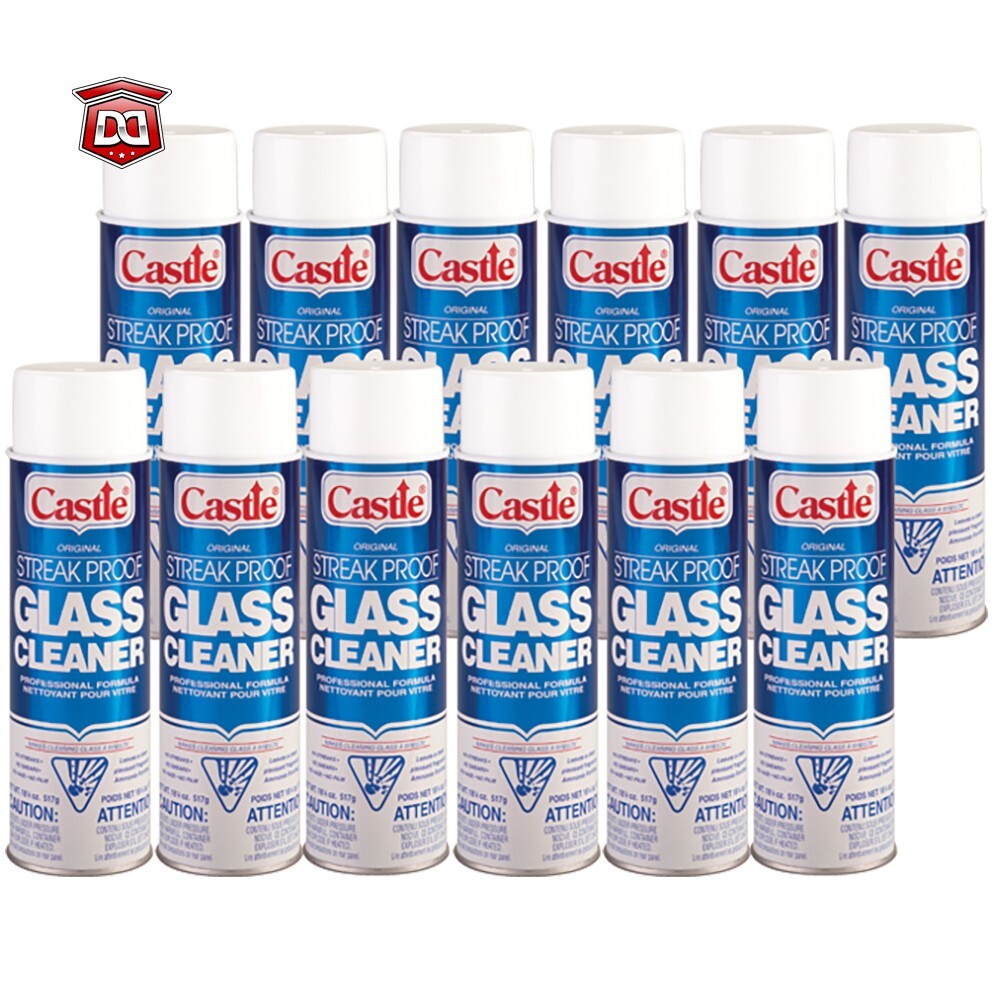CASTLE Aerosol Glass Cleaner Streak Proof (Case of 12) gallery