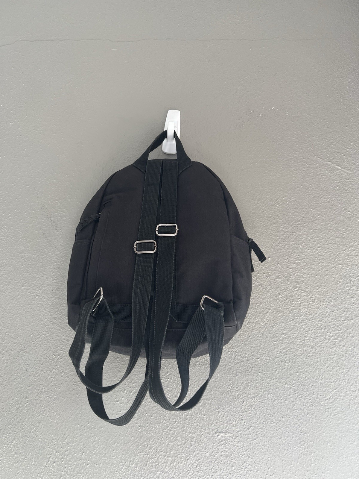 Gymshark Everyday Mini Backpack Black  Side Pockets Bag Pack 5