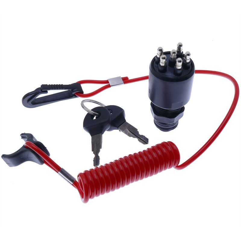 Ignition Switch Key w/Lanyard for OMC BRP 1996 Up Johnson Evinrude 5005801 Boat gallery