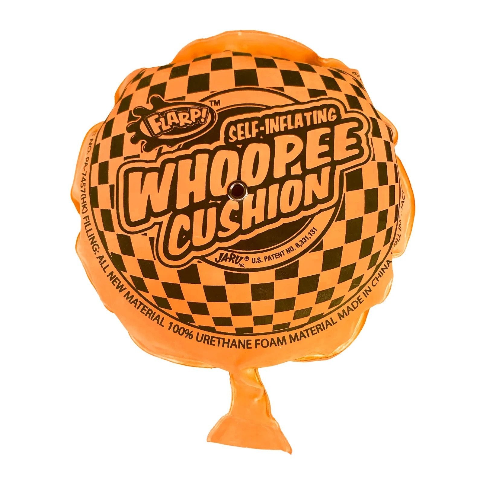 Flarp Self-Inflating Orange Whoopee Cushion, All ages, Party Gag Toy gallery