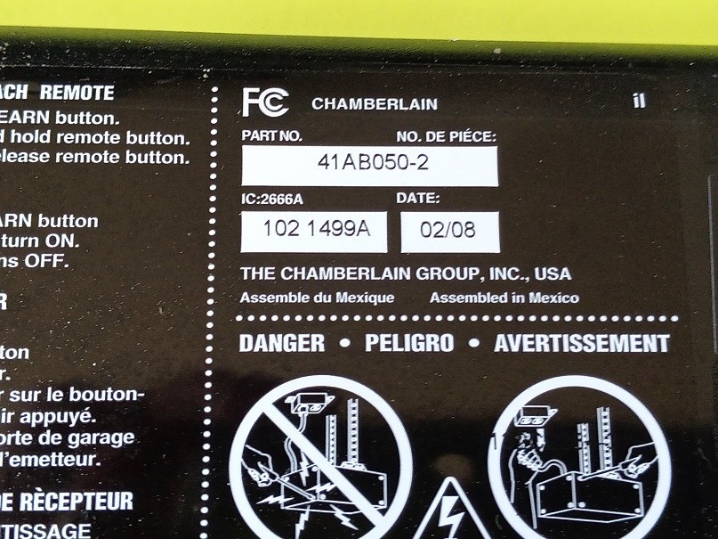 Chamberlain LiftMaster Logic Board 41AB050-2 gallery